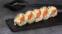 Темпура ролл с лососем меню Суши Мастер